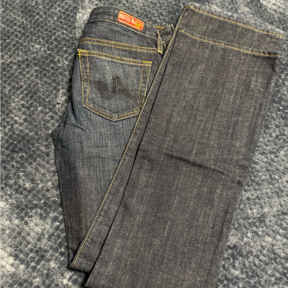 AG Adriano Goldschmied Dark Blue Flare Jeans / The Angel